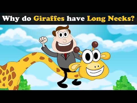 Why do Giraffes have long necks? + more videos | #aumsum #kids #science #education #whatif