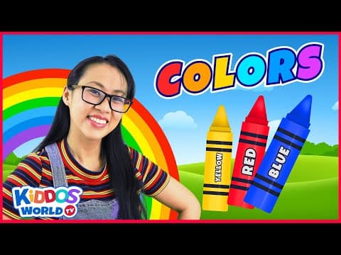 Teaching colors for babies and toddlers - learning the colors with miss v