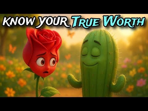 The Proud Rose and the Kind Cactus | A Beautiful Moral Story | English Story