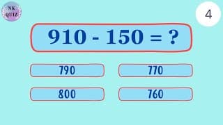 Subtraction Quiz | Maths Subtraction | Two and Three Digit numbers