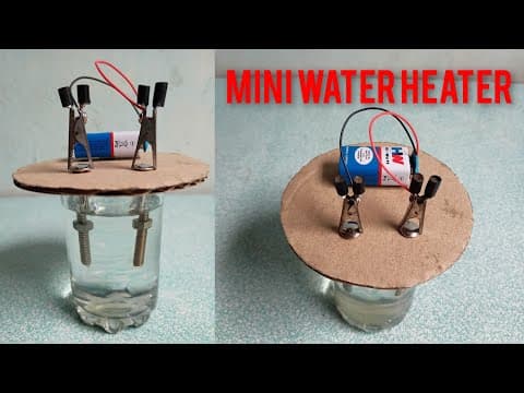 How To Make A Water Heater At Home || Mini Electric Water Heater || Using Iron Bolts | Working Model