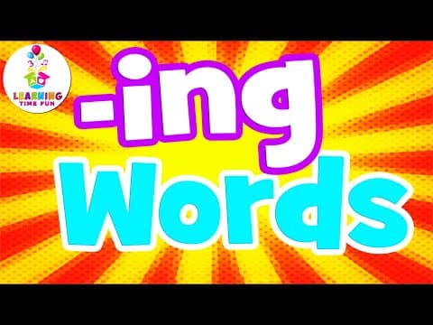 The -ING Words-Read -ING Words for Children (Word Family Series)