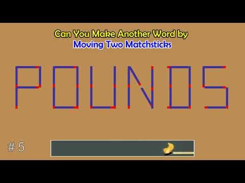 Can you make another word from the existing one? | Matchstick Word Puzzles # 1 | Brain Teaser