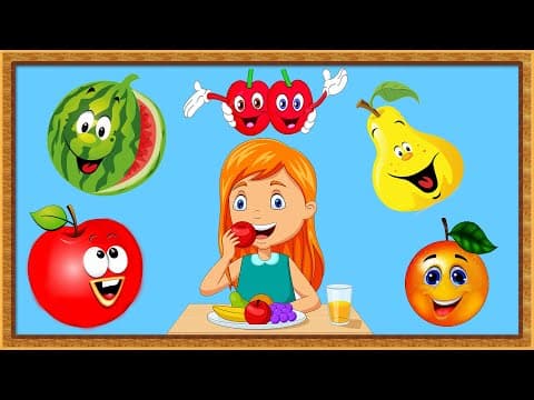 Kids learning videos - abc fruits name - fruits name with spelling - kids vocabulary words