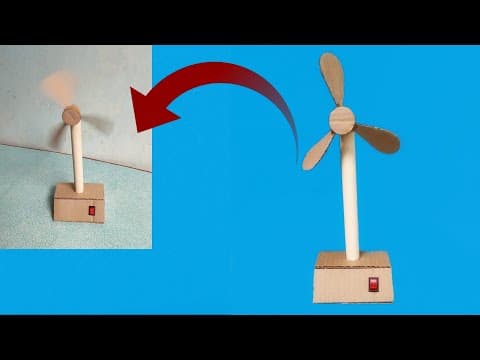 How To Make A Mini Table Fan At Home || Easy Cardboard Table Fan || Best Out Of Waste