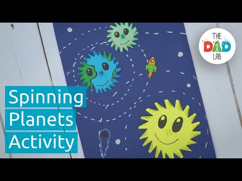 Earth Day Kids Activity with Spinning Planets
