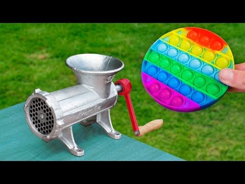 EXPERIMENT- POP IT VS MEAT GRINDER