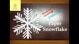 Paper Snow Flake easy method