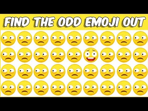 HOW GOOD ARE YOUR EYES #38 | Find The Odd Emoji Out | Emoji Puzzle Quiz
