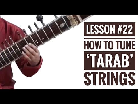 Sitar Tutorial Lesson 22 || How to Tune Tarab Strings || On Sitar || By Dr. Ashok Kumar Chambyal