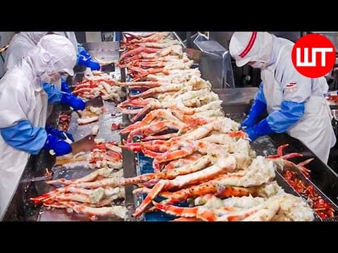 How King Crab Is Processed | Amazing King Crab Fishing Technology | Food Factory