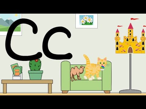 Cathy the cat letter c poem - alphabet videos for kids