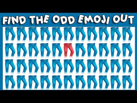 HOW GOOD ARE YOUR EYES #32 | Find The Odd Emoji Out | Emoji Puzzle Quiz