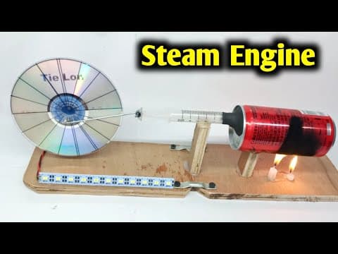 How to make a steam engine at home very easy / How to convert energy into electricity
