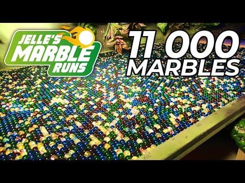 Marble Tsunami marble run machine: 11,000 marbles