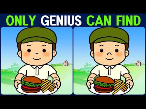 【Find the Difference】 A smart way to keep your brain healthy! Find the difference in 90 seconds!