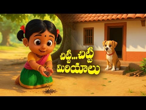 Chitti Chitti Miriyalu ❤️ | చిట్టి చిట్టి మిరియాలు | Telugu Rhymes for Children