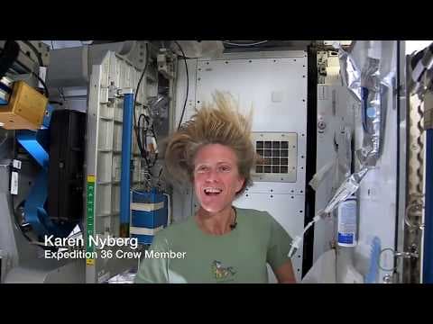 Washing Hair in Space
