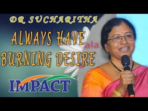 Dr Sucharitha || మీ జీవితం మీ చేతుల్లోనే