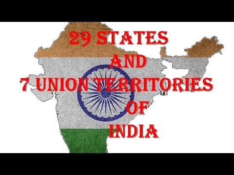STATES AND UNION TERRITORIES OF INDIA WITH CAPITALS - GENERAL KNOWLEDGE - SOCIAL STUDIES