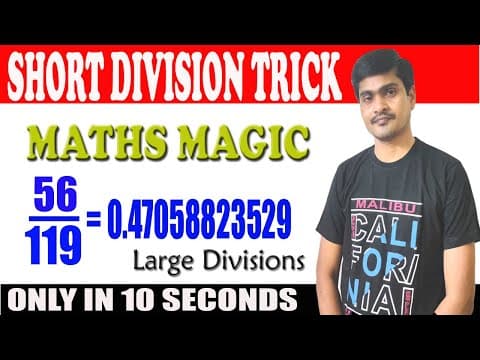New Division Trick I Division Short Trick I Big Number Division Trick I Divide any number faster