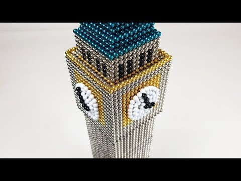 ‘Big Ben’ clock tower made with 17,144 magnetic balls