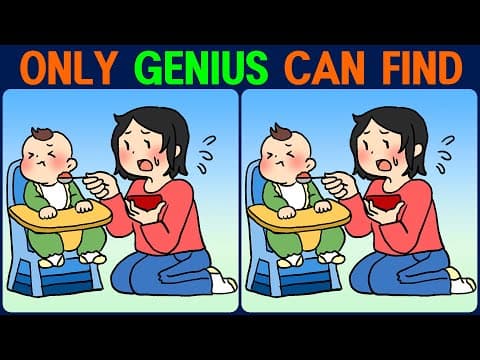 【Find the Difference】 A smart way to keep your brain healthy! Find the difference in 90 seconds!