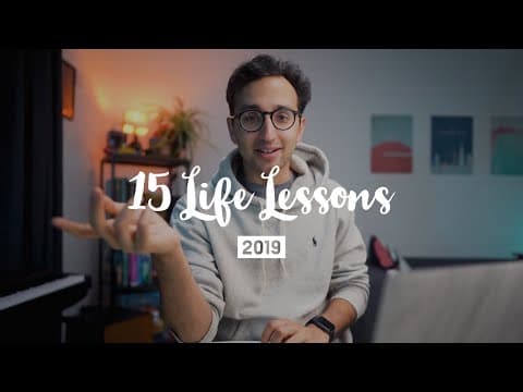 15 lessons that improved my life