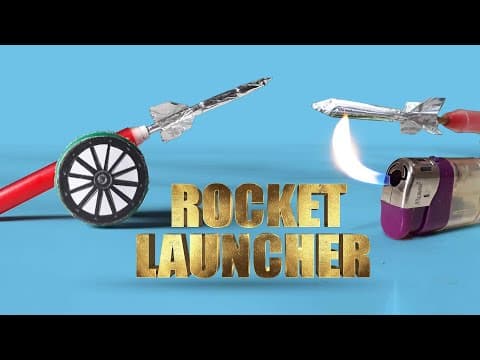 How To Make Mini Matchstick Rocket Launcher | DIY Aluminum Foil Paper