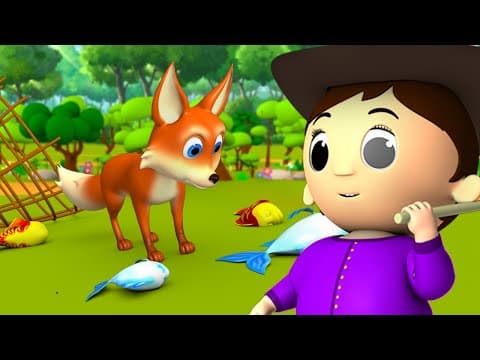 Cunning Fox and Hunter Telugu Story - జిత్తులమారి నక్క మరియు వేటగాడు 3D Kids Animated Morals Stories