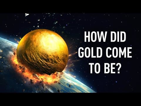 How did gold appear on Earth?