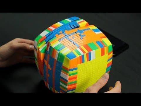 Solving the Biggest Rubik's Cube in the World - 17x17x17 Cube