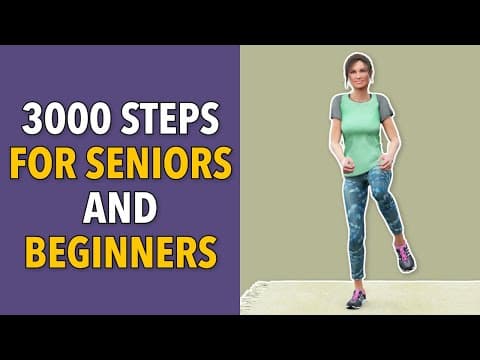Easiest 3000 Steps For Seniors and Beginners (Low Impact Standing Cardio)
