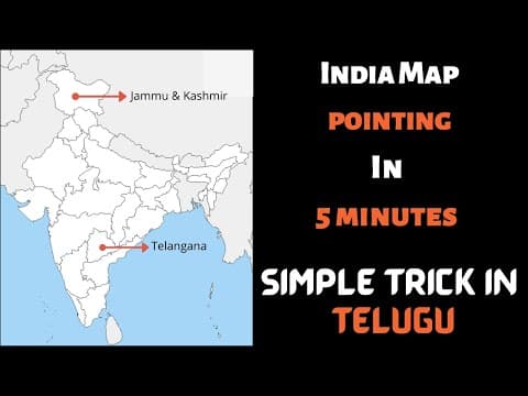 Learn India Map pointing in 5 minutes
