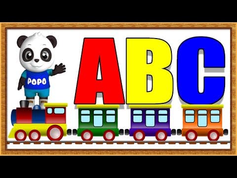 Abc train - learn alphabets for kids - kids learning videos