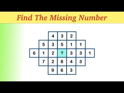 Which number is missing here - missing number - missing number puzzle