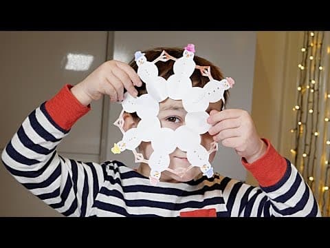 How To Make Paper Snowman Snowflake