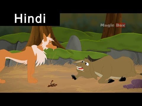 सियार और गधा-The Jackal and the Donkey | Moral Stories for kids | Fairy Tales in Hindi