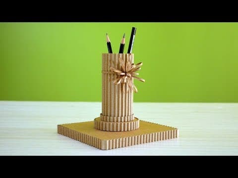 DIY Pen Stand from Cardboard | How to Make
