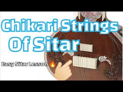 How To Play Chikari Strings In Sitar | Chikari Strings Of Sitar