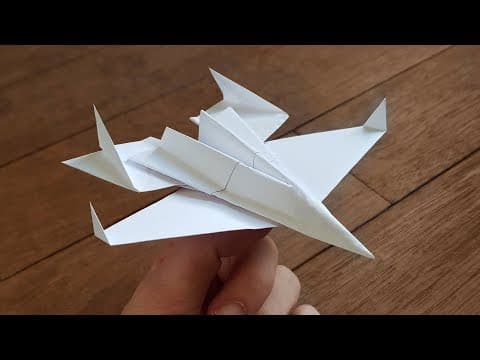 How to fold a paper jet that actually flies
