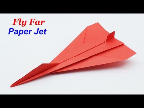 How To Make a Jet Paper Airplane That Flies Very Far