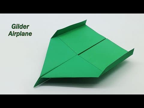 How To Make a Paper Gilder Airplanes - Best Paper Airplane
