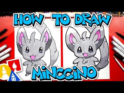How to draw minccino pokémon