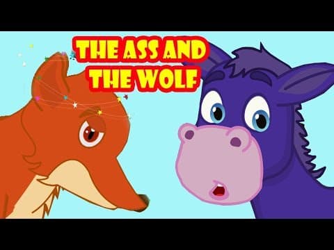 The Ass And The Wolf | Moral Stories For Children | Animal Stories For Kids in English | Subtitle