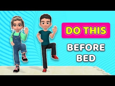 Do this before bed - evening exercise for kids