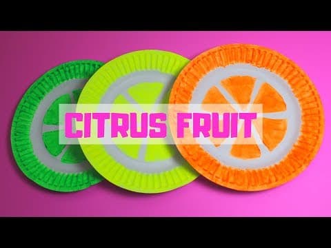 Paper Pate Citrus Fruit | Paper Plate Crafts for Kids