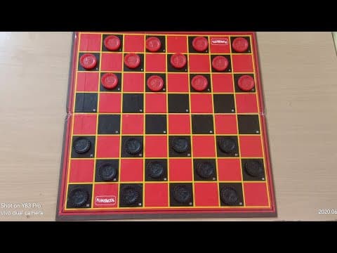 Checkers indoor game || how to play checkers