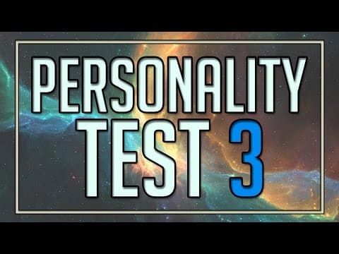 Personality Test 3rd Edition