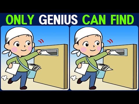 【Find the Difference】 Can you spot all the differences? Try it!